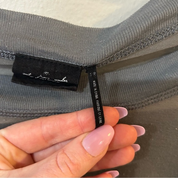 Urban Outfitters Out From Under Oversized Dark Grey Crewneck T-Shirt Size Small - Picture 3 of 6